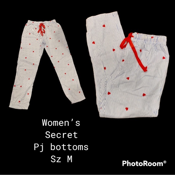 Women’s Secret PJ bottoms.  Sz Med. Adorable. Tie waist - fabulous condition - Picture 1 of 11